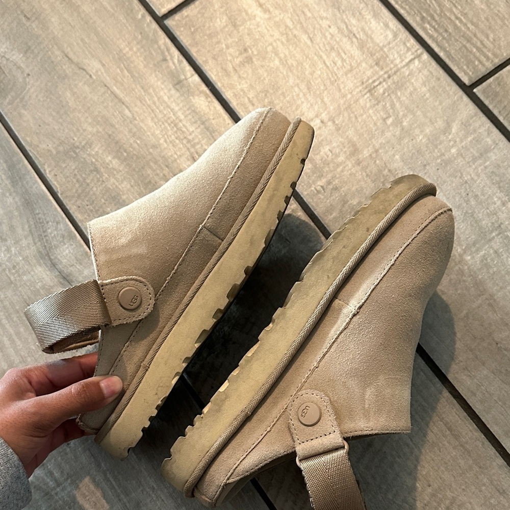UGG Tan Suede Slippers - Picture 4 of 7